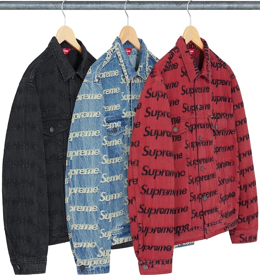 Frayed Logos Denim Trucker Jacket